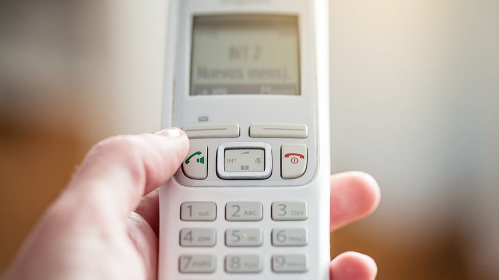 handheld landline phone